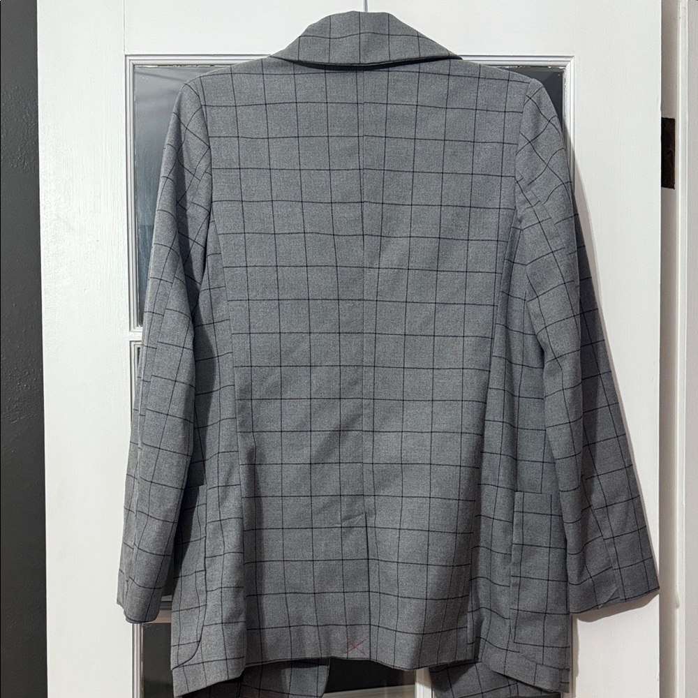 A New Day Gray Plaid  women’s Blazer - Picture 6 of 6
